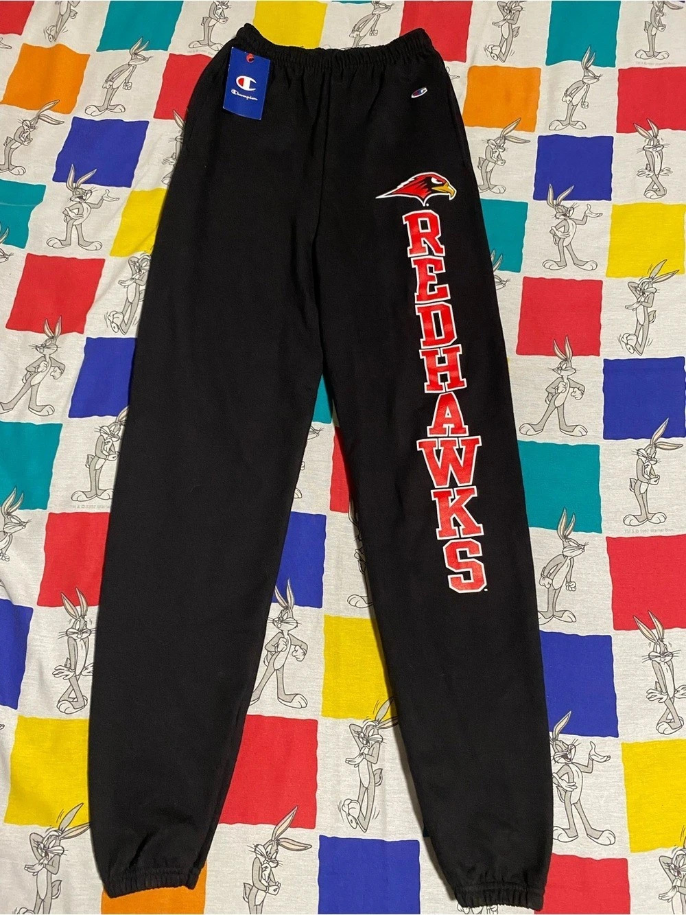 Champion Louisville Redhawks Black Red Team Sweatpants Size Small NWT